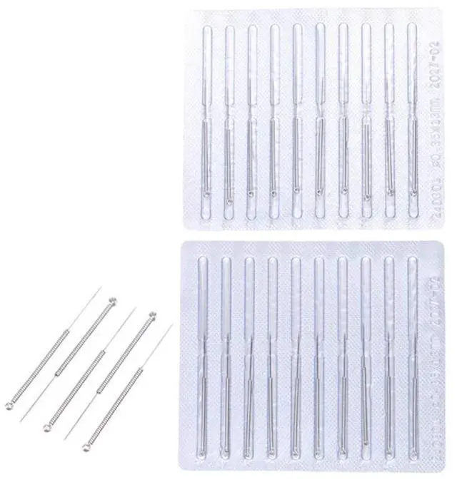 Alt view image 4 of 7 - 100pcs Disposable Pimple Needles- Acne Needles, Blackhead & Blemish Remover Tools, Pimple Popper Tools Parts for Face & Body, Professional Stainless Steel Acne Removal Kit