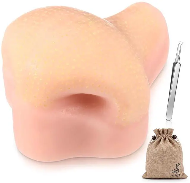 Main image of Pimple Popper Toy Stress Relief Zit Popping Toy Squeeze Nose Blackhead Remover Simulator with Tweezers for Adults only Novelty Fun