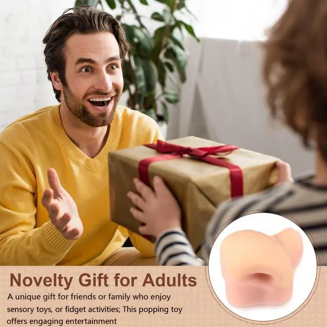 Alt view image 6 of 6 - Pimple Popper Toy Stress Relief Zit Popping Toy Squeeze Nose Blackhead Remover Simulator with Tweezers for Adults only Novelty Fun