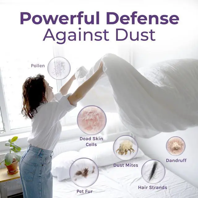 Alt view image 5 of 7 - Dust Mite Killer Spray - Eliminates Dust, Carpet, Rodent, Bird, Mites - Safe for Home, Children, Pets, Bedding & Furniture, 24 oz, Unscented