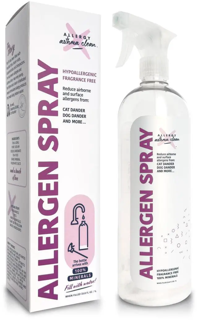 Main image of Allergen Spray, Pets, Dust Allergies & More, Air & Surface, Just Add Water, Bottle, Over 33oz