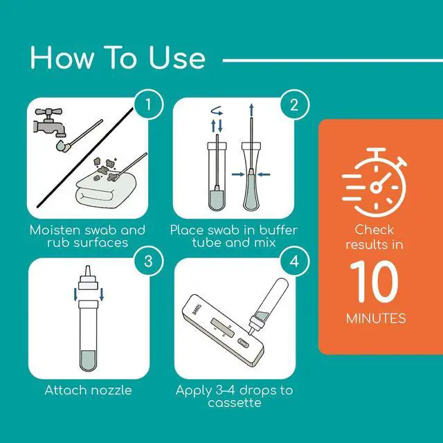 Alt view image 5 of 7 - BAROS-M House Dust Mite Allergen Test Kit - (2 Tests) Results Within 10 Minutes, No Lab Fee Required, Rapid Allergen Monitor for Early Detection.