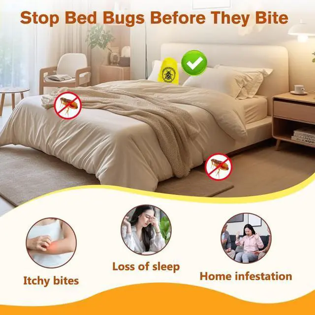 Alt view image 4 of 7 - 16 Pack Bed Bug Repellent Pouches for Home, Travel, Indoor Use, Natural Plant-Based Bed Bug Killer Pet & Kid Safe, Alternative to Bed Bug Spray, Dust Mite Spray & Bed Bug Bomb, Mess Free, Easy to Use