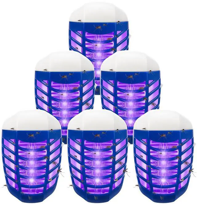 Main image of 2026 Upgraded Bug Zapper Indoor Plug in Mosquito Zappers Electric Flying Insect Trap Electronic Mosquitoes Killer Fly Zappers with Led Light for Living Room Kitchen Bedroom Baby Room Office 6 Pack