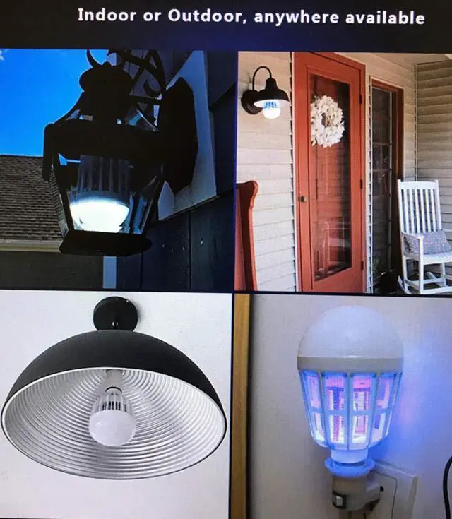 Main image of Bug Zapper Light Bulb 2 in 1 LED Light for Fruit Flies, Mosquito, Bug, Insect and Fly Control - Traps