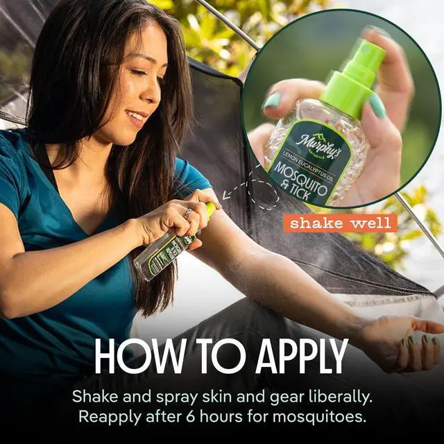 Alt view image 7 of 7 - Mosquito & Tick Bug Repellent Spray, Oil of Lemon Eucalyptus for Skin + Outdoor Gear, 4 Ounce Pump, 2-Pack