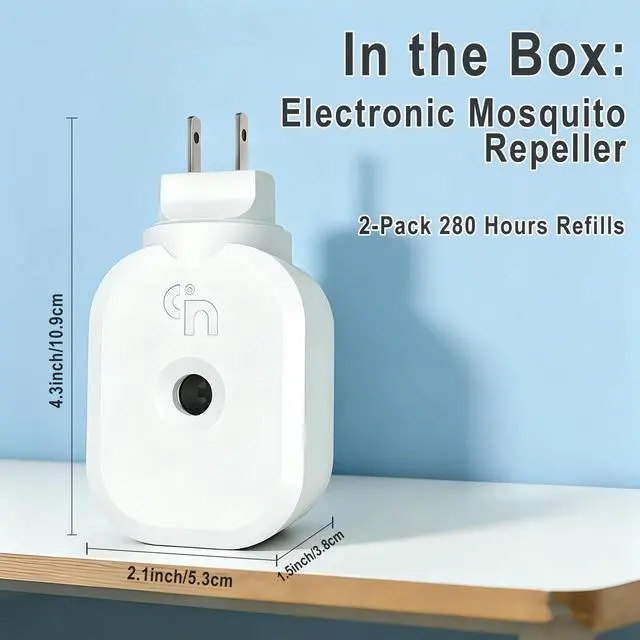 Alt view image 7 of 7 - Indoor Mosquito Repellent Device, Electric Plug in Mosquito Repellent Indoor Use, Mosquito Repeller for Home Bedroom Living Room Office Kitchen Hotel