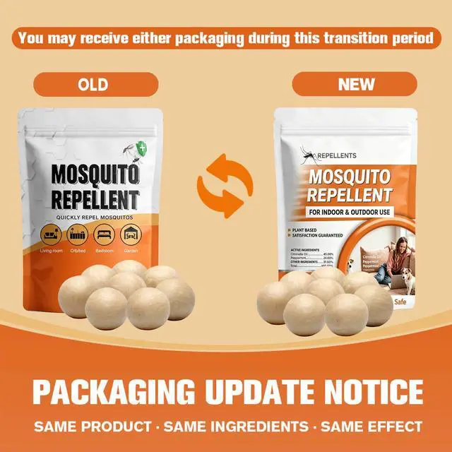 Alt view image 4 of 7 - Mosquito Repellent Outdoor Patio, Mosquito Deterrent for Yard, Indoor Mosquito Repellent Balls, Mosquito Repeller for Patio, Keep Mosquito Away, Covers 120 Sq. Ft, 60 Days Protection-12 Packs