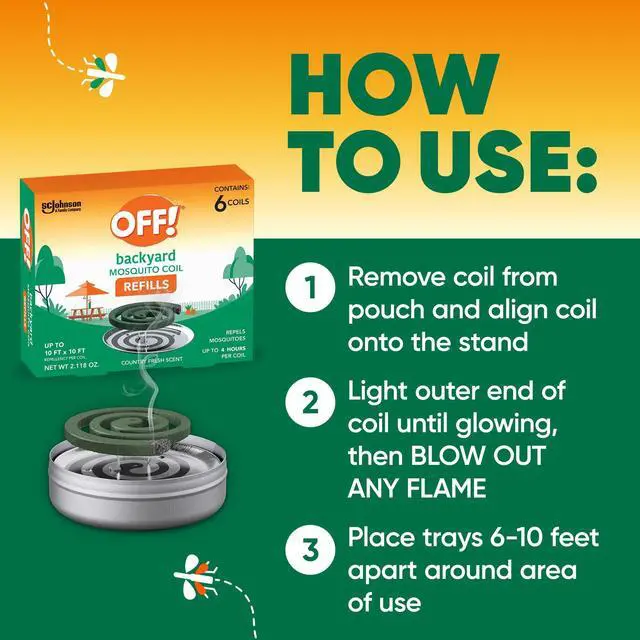 Alt view image 6 of 7 - Backyard Mosquito Repellent Coil Refills, Perfect for Outdoor Patios Country Fresh Scent, 6 Count (Pack of 1)