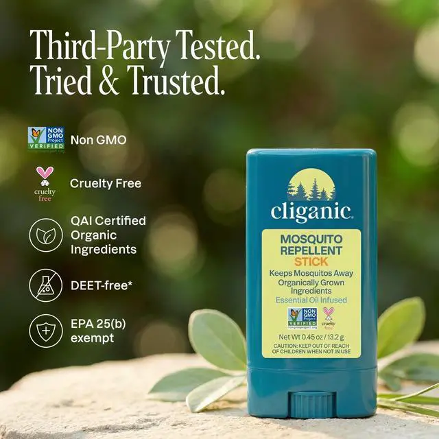 Alt view image 5 of 7 - Mosquito Repellent Stick for Adults & Kids - 5 Hours of Natural, DEET-Free Protection, Non-GMO Verified, with Organically Grown Ingredients & Essential Oils, Easy to Use Travel Stick