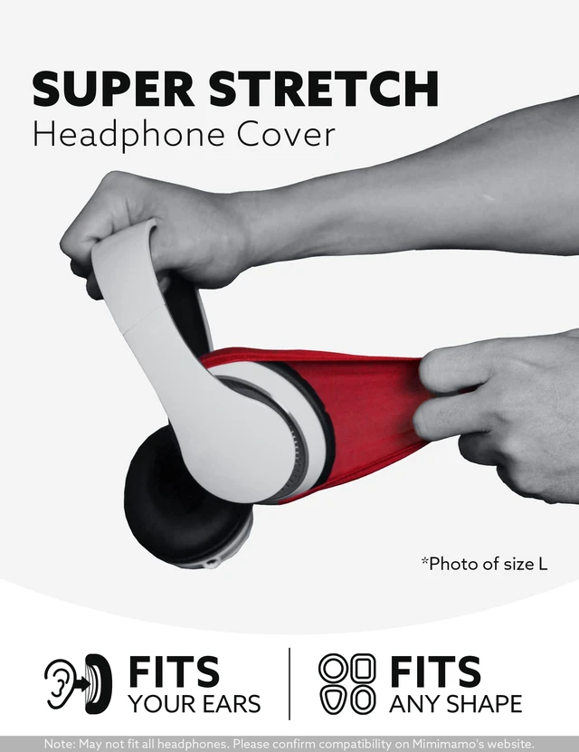 Alt view image 2 of 7 - Super Stretch Headphone Cover L Size (Green)