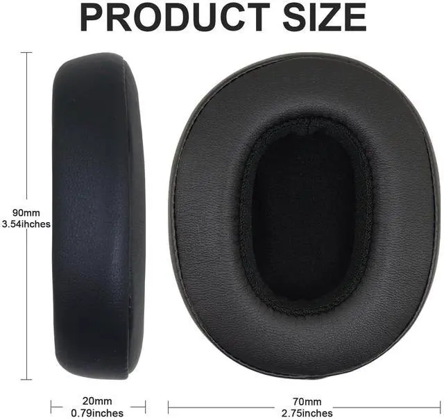 Alt view image 3 of 7 - Replacement Ear Pads for Skullcandy Crusher Wireless/Evo/ANC Hesh 3/EVO/ANC, Headphones Earpad Cushions, Headset Ear Covers Also Fit Skullcandy Venue Wireless Headphones