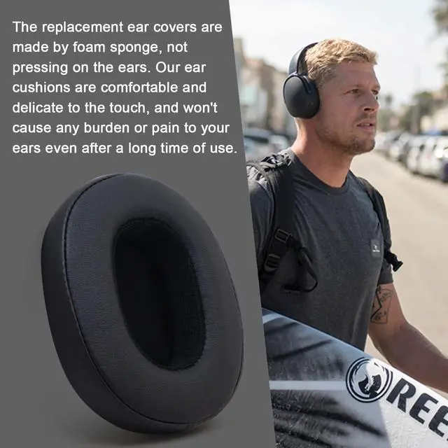 Alt view image 6 of 7 - Replacement Ear Pads for Skullcandy Crusher Wireless/Evo/ANC Hesh 3/EVO/ANC, Headphones Earpad Cushions, Headset Ear Covers Also Fit Skullcandy Venue Wireless Headphones