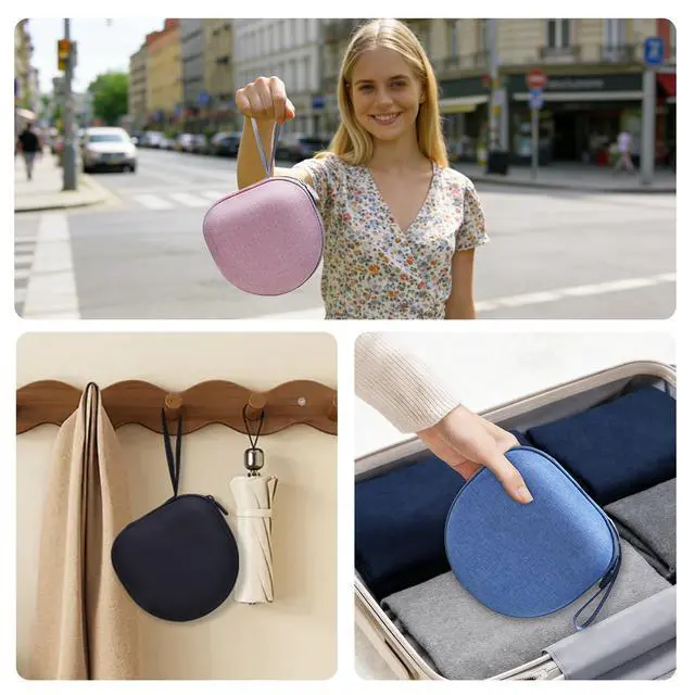 Alt view image 5 of 7 - Headphone Case Compatible with BERIBES/TOZO/KVIDIO/Beats/Soundcore Anker Noise Cancelling Over-Ear Headphones, Black