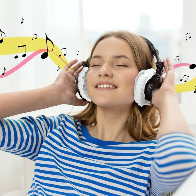 Alt view image 6 of 7 - 500 Pcs Headphone Covers Disposable Ear Earpads Sanitary Non-Woven Headset Cover Sweatproof Stretch Earphone Earcup Protector for Over-Ear Headphones (8-11cm)