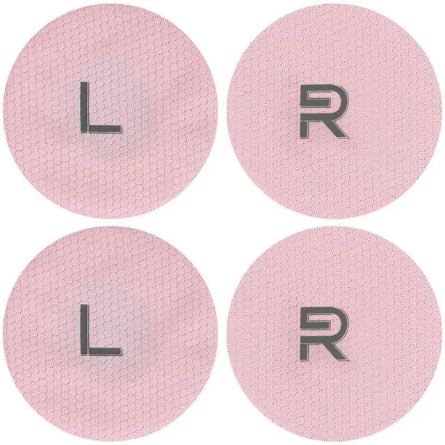 Alt view image 6 of 6 - 2 Pairs Mesh Fabric Headphones Ear Covers - Product Safety Certified - Washable & Stretchable Earcup Protectors for Over-Ear Headsets, Sweat Pads for Gym, Gaming (M/Pink)