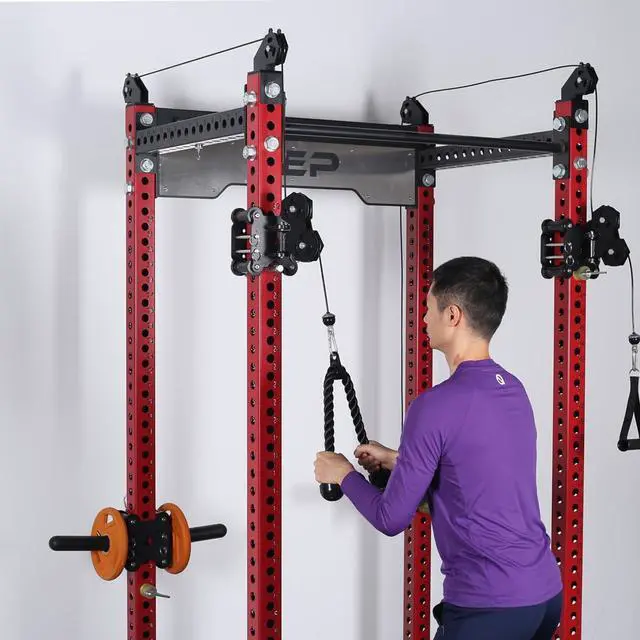 Alt view image 6 of 6 - Tricep Rope 27 & 35 inches 2 Colors Fitness Attachment Cable Machine Pulldown Heavy Duty Coated Nylon Rope with Solid Rubber Ends (27'' Black)