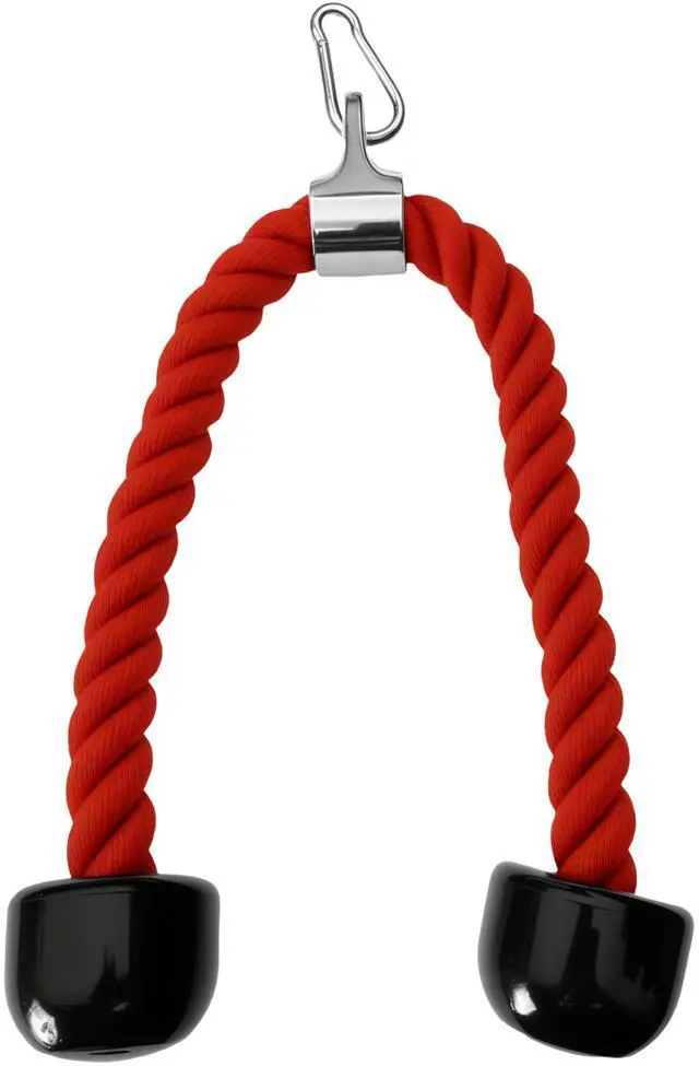 Main image of Tricep Rope Cable Attachments Cable Machine Accessories for Home Gym, 27 Inch Tricep Rope For Pulley System Attachment, LAT Pull Down, Cable Machine Attachments, Weight Fitness (Red)