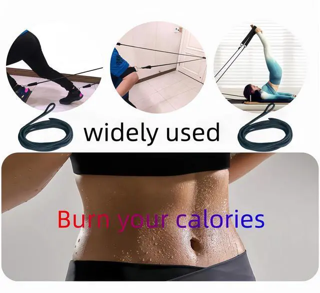 Alt view image 3 of 6 - 2 PCS Pilates Reformer Pull Rope Parts, Pilates core machine pull ropes, Suitable for Home Studio use of Yoga Fitness Equipment, Pilates core Bed Accessory Strap