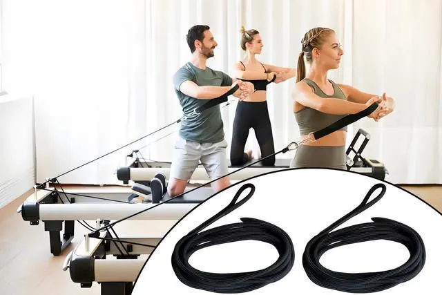 Alt view image 4 of 6 - 2 PCS Pilates Reformer Pull Rope Parts, Pilates core machine pull ropes, Suitable for Home Studio use of Yoga Fitness Equipment, Pilates core Bed Accessory Strap