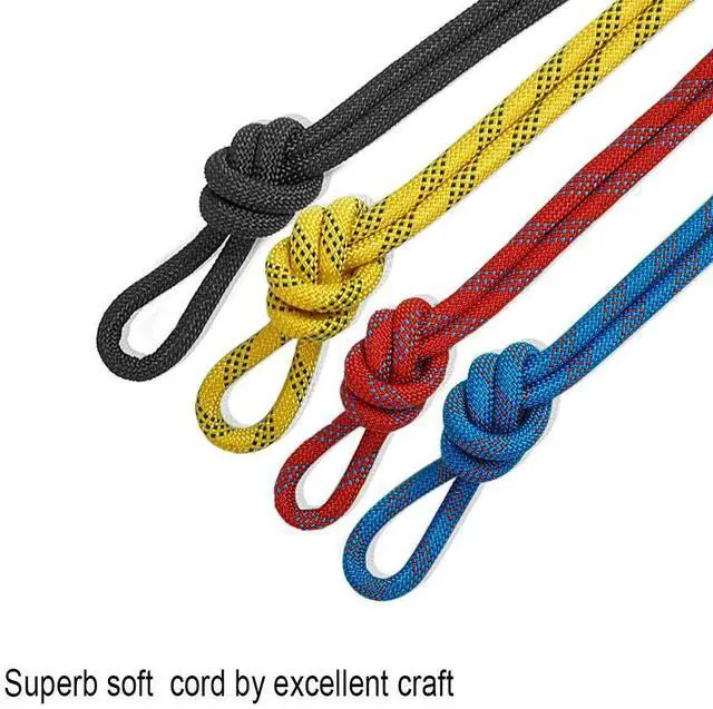 Alt view image 6 of 7 - Outdoor 10mm 49ft Static Utility Rope, Heavy Duty Polyester Rope for Pulling, Rigging, Tree Work & Hunting, Gym Fitness, 2000LB Tensile Strength, Blue