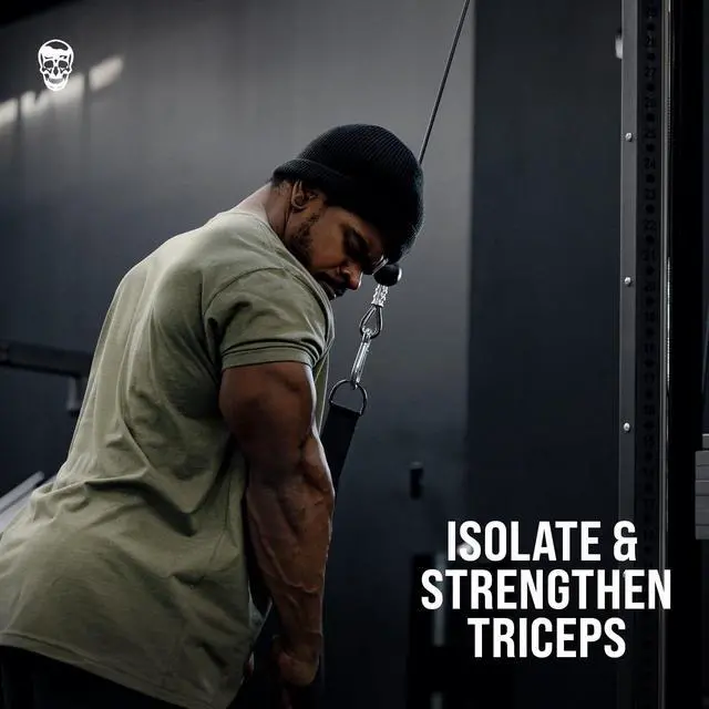 Alt view image 3 of 7 - Tricep Rope Cable Attachment - Multi-Workout Tricep pull down Cable attachment - Perfect gym cable machine attachment