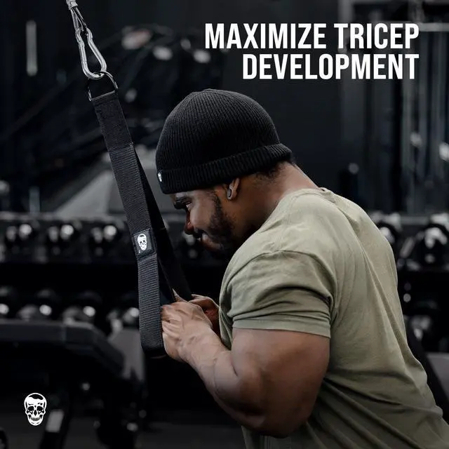 Alt view image 4 of 7 - Tricep Rope Cable Attachment - Multi-Workout Tricep pull down Cable attachment - Perfect gym cable machine attachment