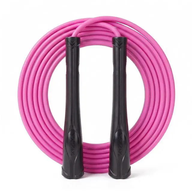 Main image of AestheticJump Rope for Women - Apartment-Friendly Silent Rotation,Tangle-FreeWeighted Skipping Rope with Ergonomic Grip, 5mm PVC for Home Workout, Cardio, Graceful Body Sculpting & Fat Loss (1, BLACK)
