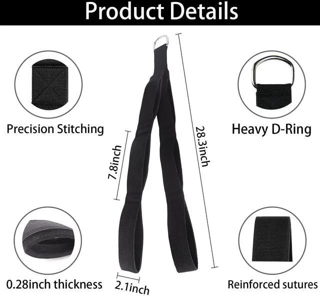Alt view image 2 of 7 - Tricep Rope, tricep Pull Down Attachment with Carry Bag, tricep Rope Cable Attachment for Pull Downs, Strength Training, arm Training, Facepulls and Perfect for Professional Gym
