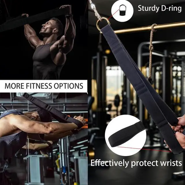 Alt view image 3 of 7 - Tricep Rope, tricep Pull Down Attachment with Carry Bag, tricep Rope Cable Attachment for Pull Downs, Strength Training, arm Training, Facepulls and Perfect for Professional Gym