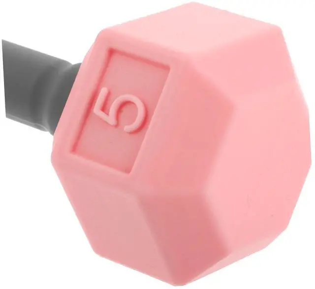 Alt view image 7 of 7 - Mini Dumbbells for Kids 2pcs Silicone Hand Weights, 0.4lb Pink Toddler Exercise Toys, Home Gym Equipment, 4.52 * 1.69 * 1.49inch, for Children, Kindergarten Sports