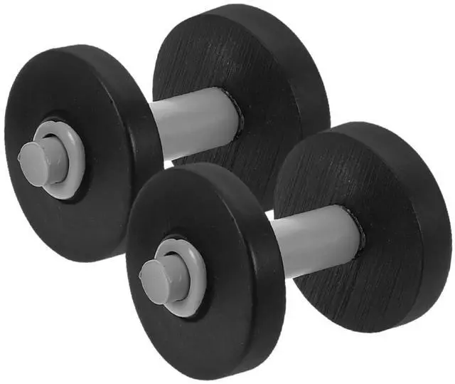 Main image of 2pcs Miniature Dumbbell Model for Dollhouse Micro Landscape Realistic Detailed Mini Workout Equipment Tiny Fitness Props for Miniature Decoration and Display