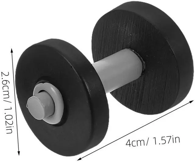 Alt view image 2 of 7 - 2pcs Miniature Dumbbell Model for Dollhouse Micro Landscape Realistic Detailed Mini Workout Equipment Tiny Fitness Props for Miniature Decoration and Display