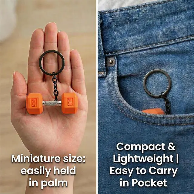 Alt view image 5 of 7 - Cute Mini Gym Keychain Set - 12 Pcs Dumbbell Weights Keychains, Funny Fitness Gifts for Women and Men, Tote Bag Backpack Purse Key Chains Charms, Workout Accessories Gift for Gym Lovers