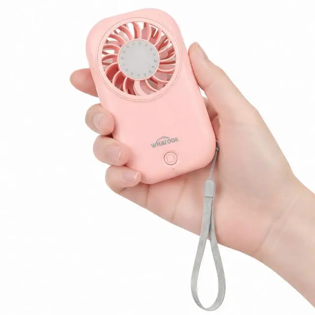 Main image of Mini Fan Small Portable Fans: 5 Speeds Personal Makeup Handheld Fans USB Rechargeable, Lightweight Home Office Outdoor Travel, Kids, Summer Essentials, Gift for Women and Girls