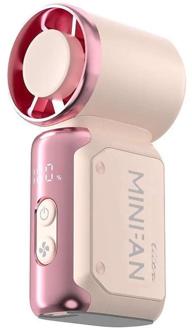 Main image of Portable Handheld Mini Fan, 18000 RPM Personal Portable Fan with 199 Speeds & LED Screen, USB Rechargeable Travel Fan with Lanyard for Outdoor & Indoor, Pink Aesthetic Fan for Gift