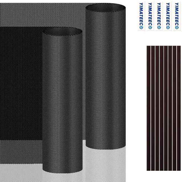 Main image of PC Dust Filter 400x300mm, 2Pack DIY PC Case Dust Mesh Filter PVC Dustproof Filter Cover Cooler Fan Grills with Magnetic Strip for Computer PC Case Speaker(PVC, 400 * 300mm, 2pcs, Black)