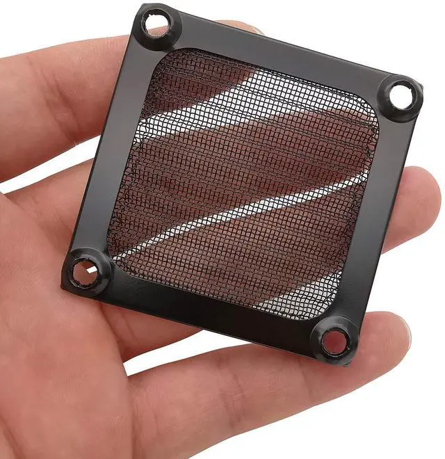Alt view image 5 of 7 - 60mm Computer Case Fan Filter Grills with Screws, Aluminum Frame Ultra Fine Stainelss Steel Mesh, Black Color - 4 Pack