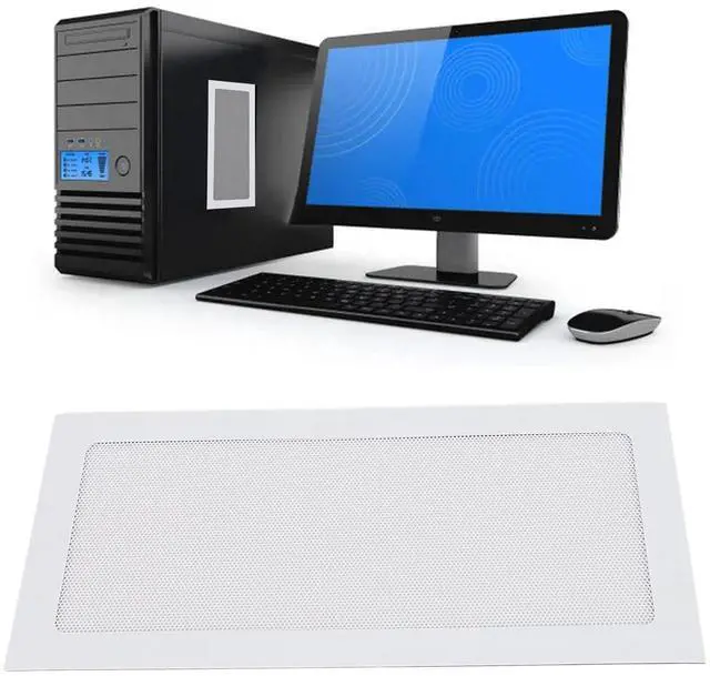 Alt view image 4 of 7 - 120x240mm PC Case Dust Filter, 2 Pack Magnetic Dust Mesh Cover Computer Cooler Fan Ventilation Net with Right Angle Frame, for PC Chassis Power Supply