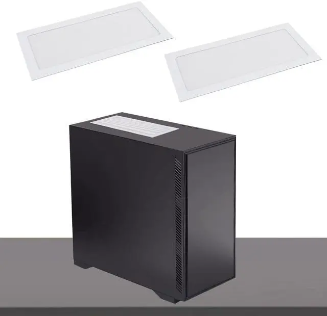 Alt view image 5 of 7 - 120x240mm PC Case Dust Filter, 2 Pack Magnetic Dust Mesh Cover Computer Cooler Fan Ventilation Net with Right Angle Frame, for PC Chassis Power Supply