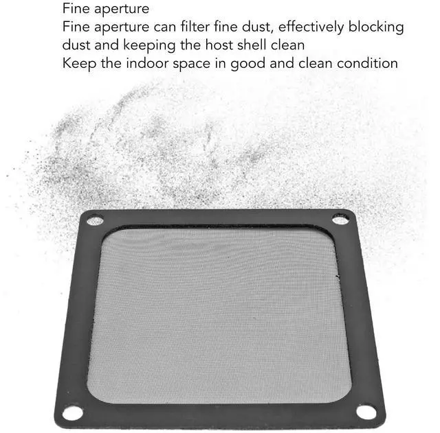 Alt view image 4 of 7 - 80mm x 80mm Computer Case Fan Dust Filter, PC Cooler Fan Dust Filter Cover Grills with Magnetic Frame, (5 Pcs)