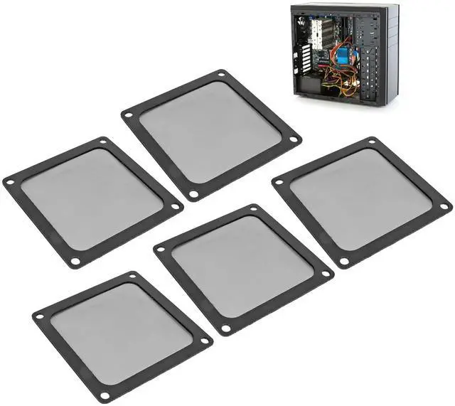Alt view image 6 of 7 - 80mm x 80mm Computer Case Fan Dust Filter, PC Cooler Fan Dust Filter Cover Grills with Magnetic Frame, (5 Pcs)