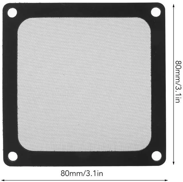 Alt view image 7 of 7 - 80mm x 80mm Computer Case Fan Dust Filter, PC Cooler Fan Dust Filter Cover Grills with Magnetic Frame, (5 Pcs)
