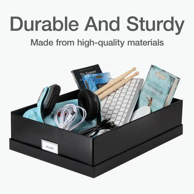 Alt view image 4 of 7 - Keepsake Box, Protective Storage Box, Home and Office Organizer, Photo Storage Box, Souvenir Organizer, Large, 16" x 12" x 4 1/4" (41787)