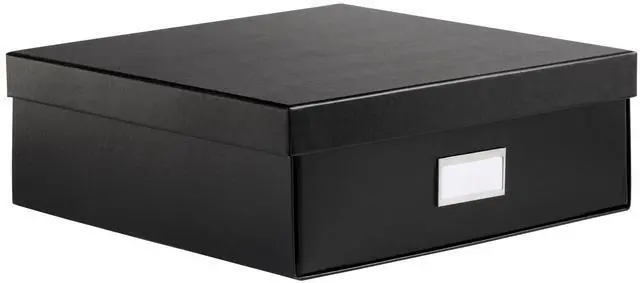 Main image of Keepsake Box, Protective Storage Box, Home and Office Organizer, Photo Storage Box, Souvenir Organizer, Medium, 12" x 12" x 4 1/4" (41788)