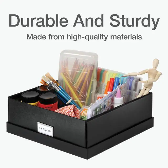 Alt view image 4 of 7 - Keepsake Box, Protective Storage Box, Home and Office Organizer, Photo Storage Box, Souvenir Organizer, Medium, 12" x 12" x 4 1/4" (41788)