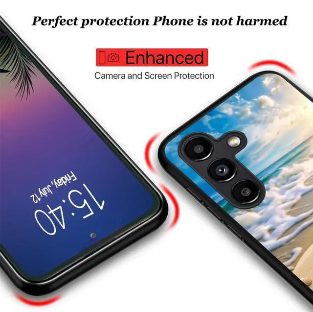 Alt view image 4 of 6 - Designed for Galaxy A37 5G Case,Slim Soft TPU Silicone Shockproof Anti Slip Protective Case for Samsung Galaxy A37 5G 2026 6.7 inch - Beach Shell Starfish