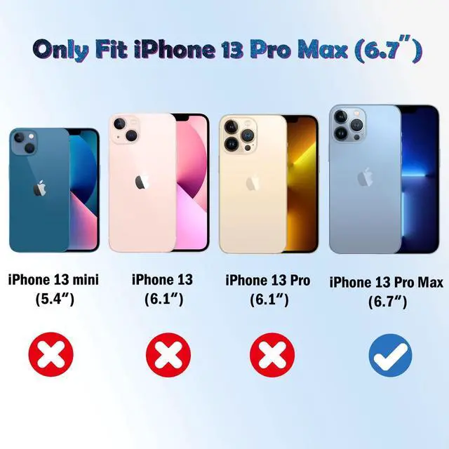 Alt view image 2 of 7 - 3 Pack Screen Protector for iPhone 13 Pro Max 6.7" with 3 Pack Tempered Glass Camera Lens Protector, Ultra HD, 9H Hardness, Scratch Resistant, Easy Install - Case Friendly