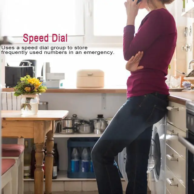 Alt view image 3 of 7 - Caller ID Telephone Hands Free Calling for Home Office Hotel Landline Phone English
