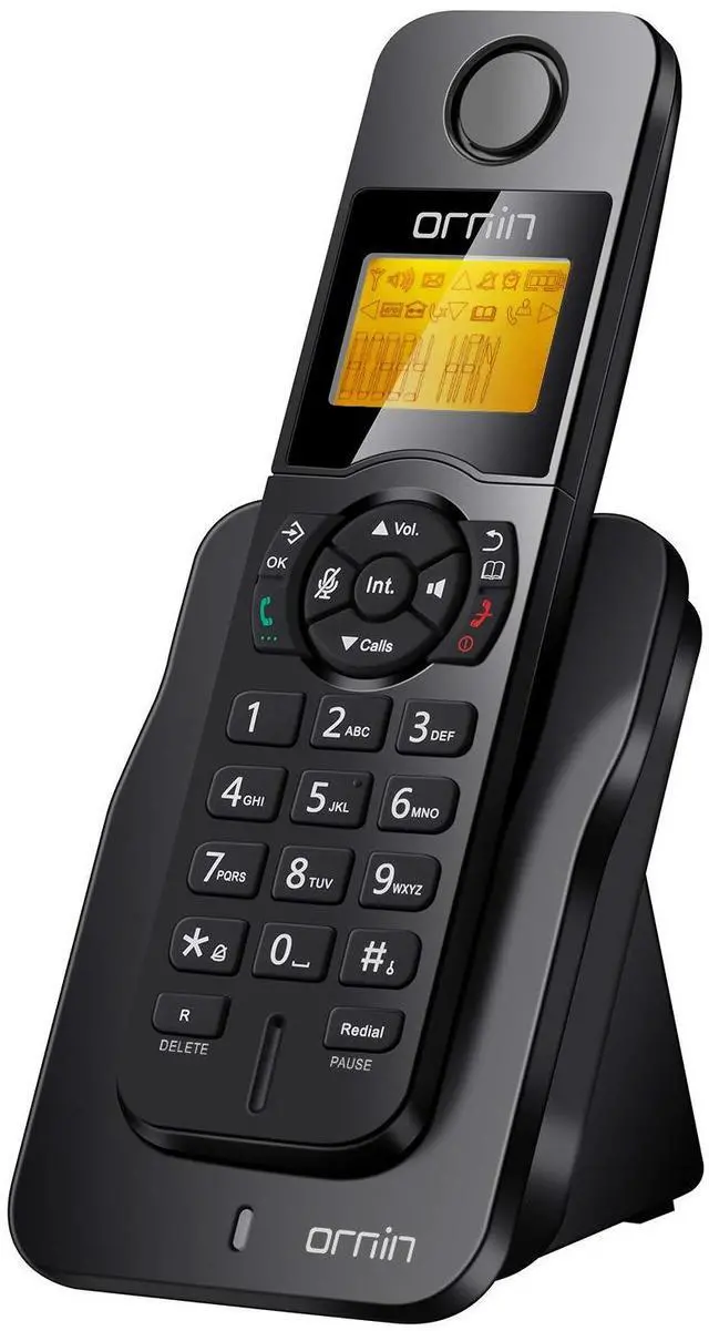 Main image of D1005 Cordless Phone for Home, ECO Technology, 1.6'' LCD Backlit Display, Caller ID, Speakerphone(Single Pack, Black)